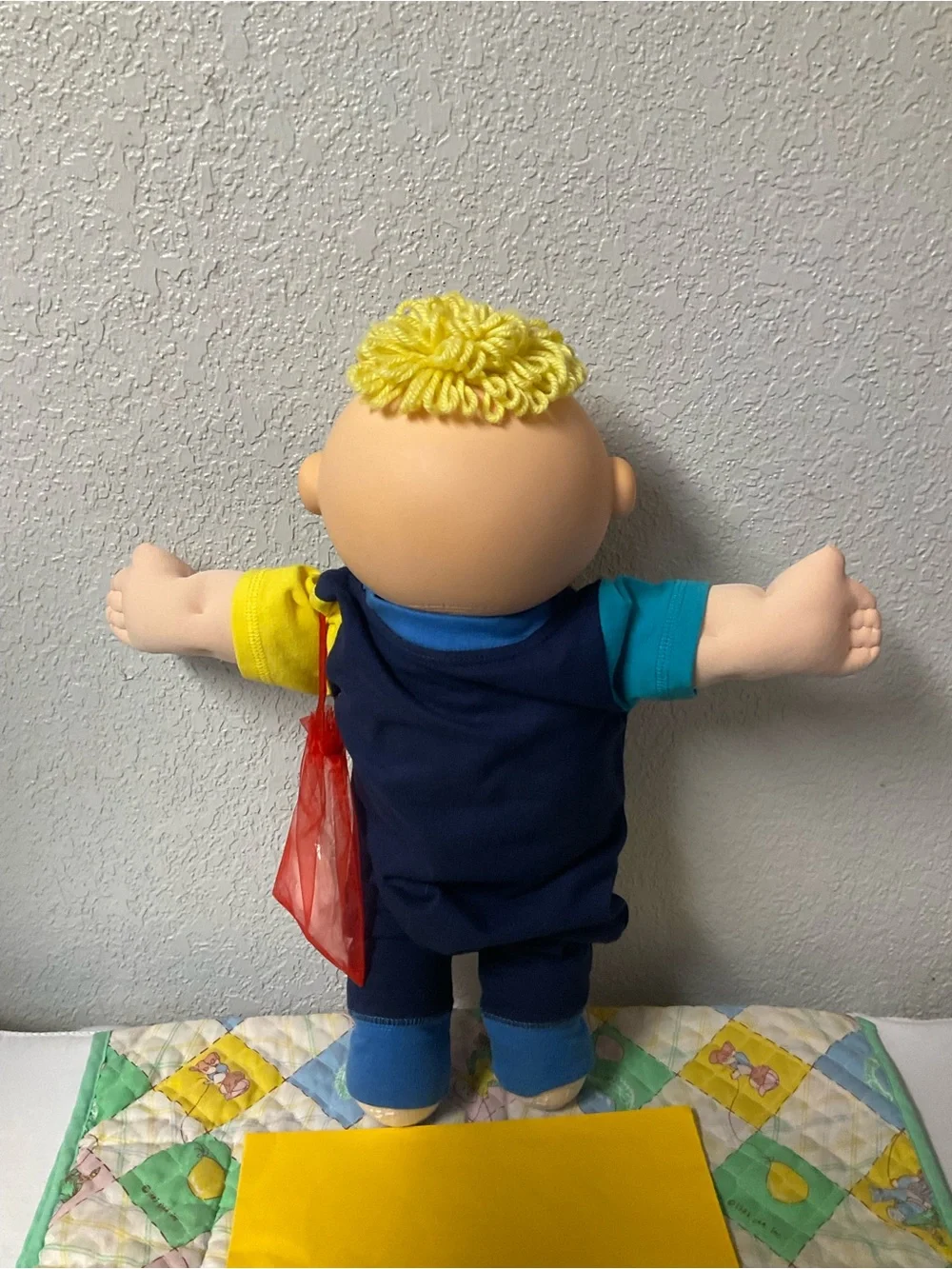 RARE Cabbage Patch Kid BabyLand Exclusive Boy 01B Lemon Hair Tuft Blue Eyes 2015